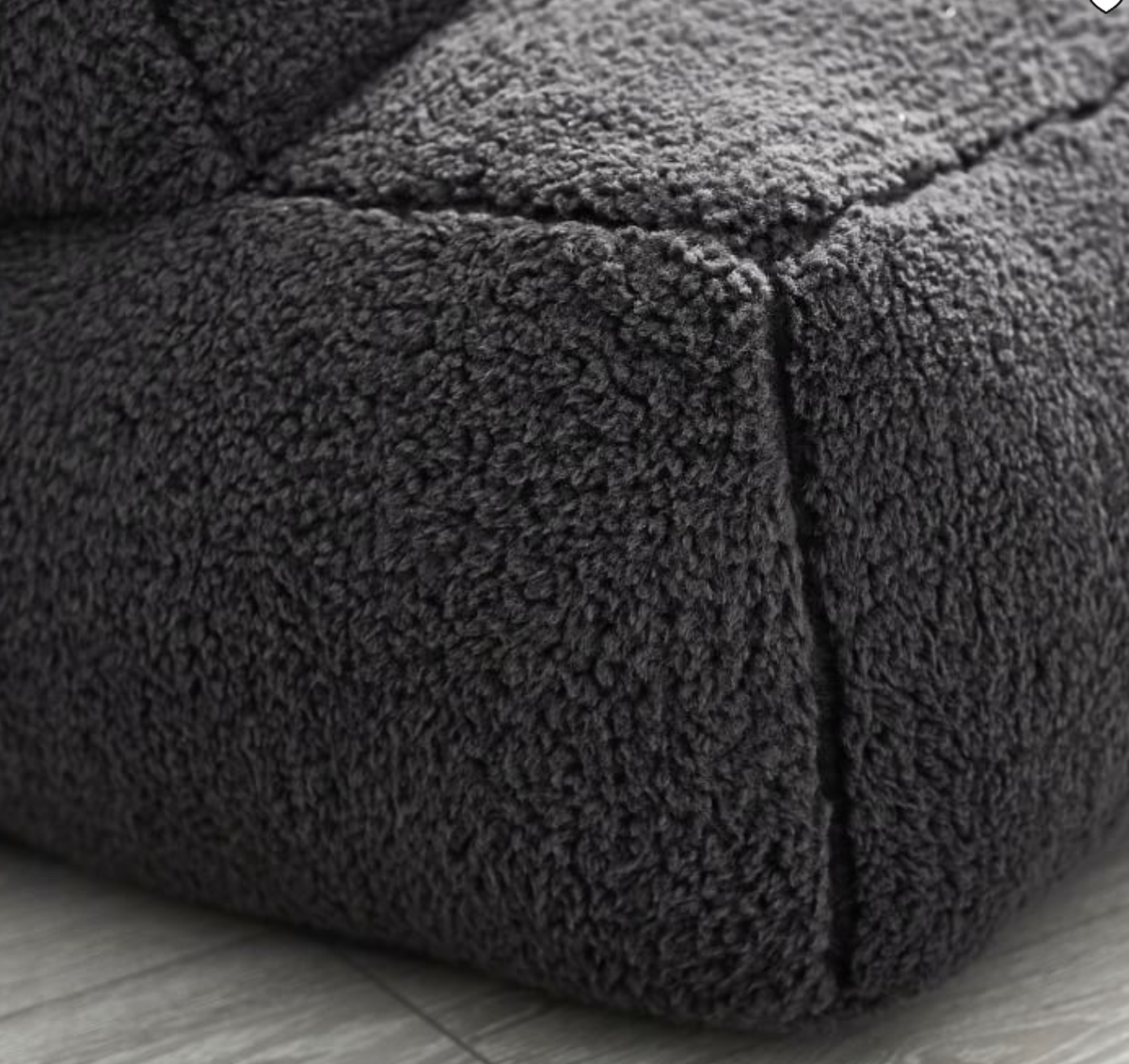 Sherpa Charcoal Eco Lounger My Bean Bag