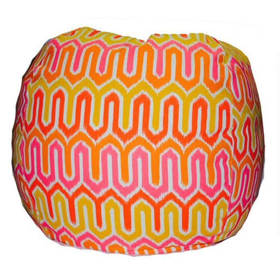 Giant Bean Bags, Ikat, melon/pink My Bean Bag
