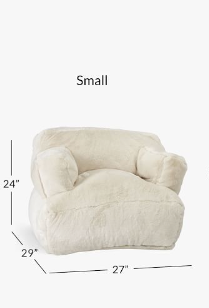 Cozy Fur Ivory Eco Lounger....  !!!BLACK FRIDAY SALE!!!