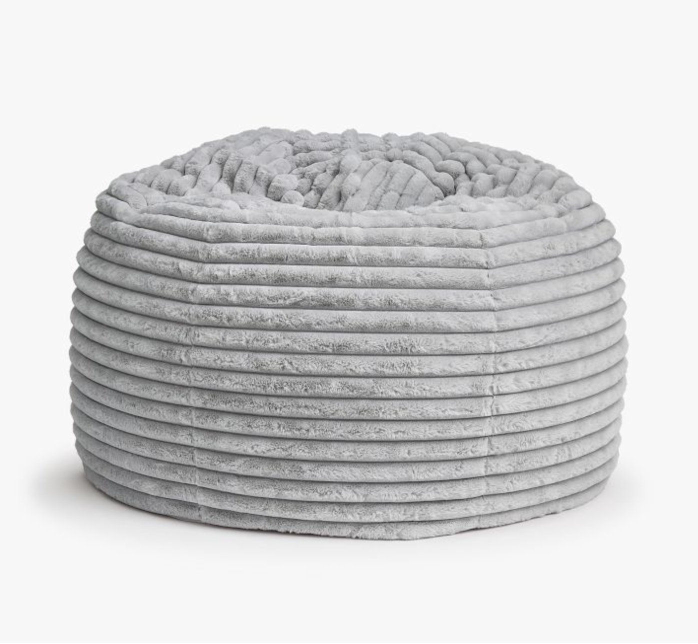 FUR, Grey Tufted  Beanbag