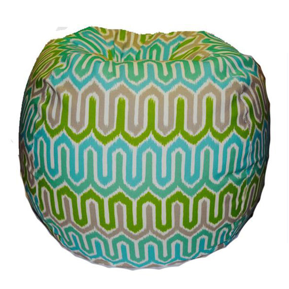 Giant Bean Bags, Ikat, turquoise/green My Bean Bag