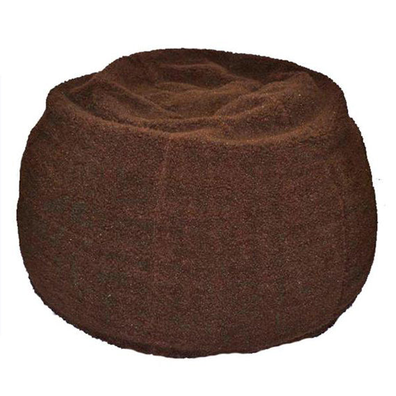 Adult Round --  Cozy Sherpa Cappuccino  Beanbag